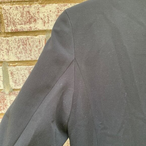 Michael Kors Blazer Size 8 Black Classic Ruched Sleeves - Picture 7 of 11